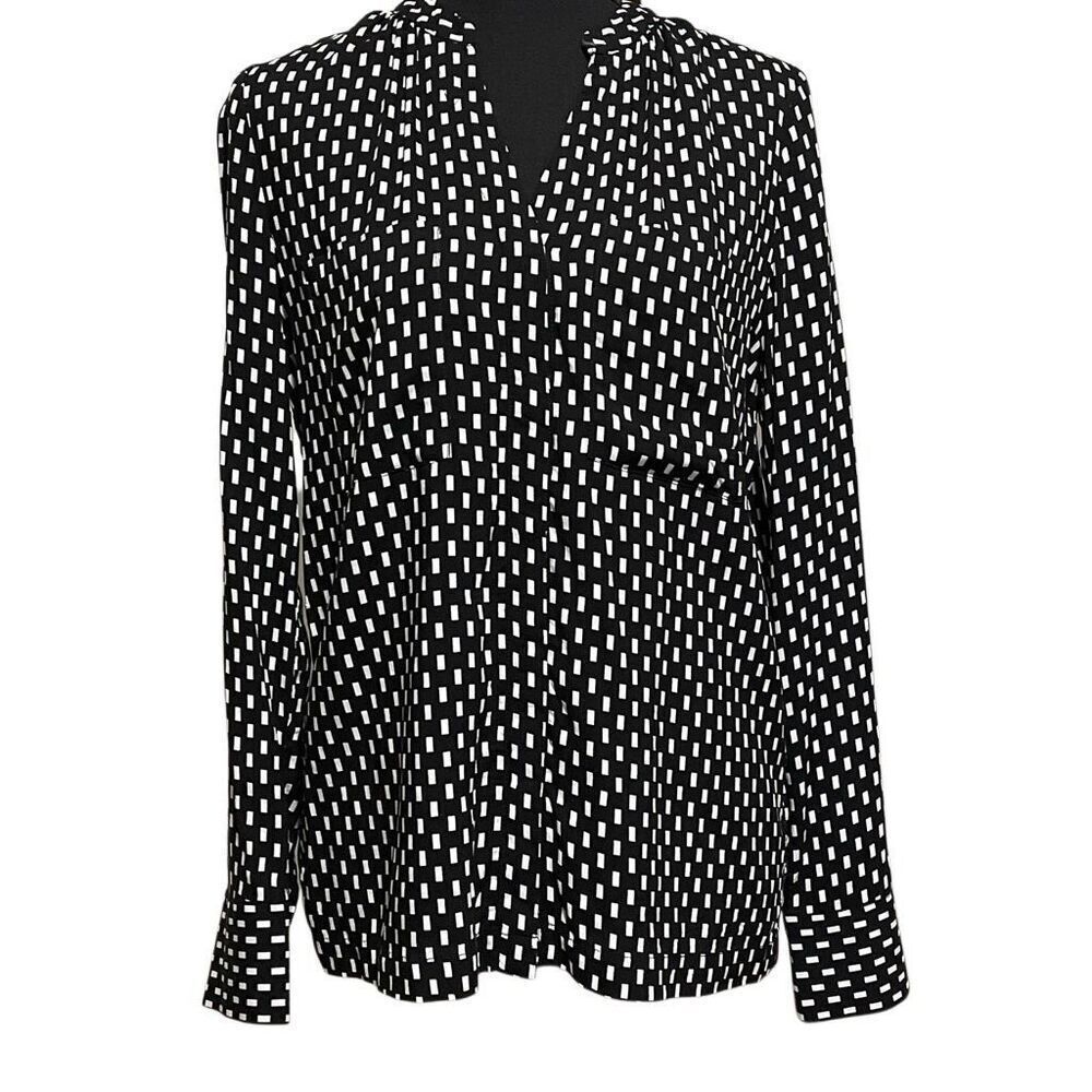 Truth by Republic Checkered Button Down Blouse/Top Size Extra Small